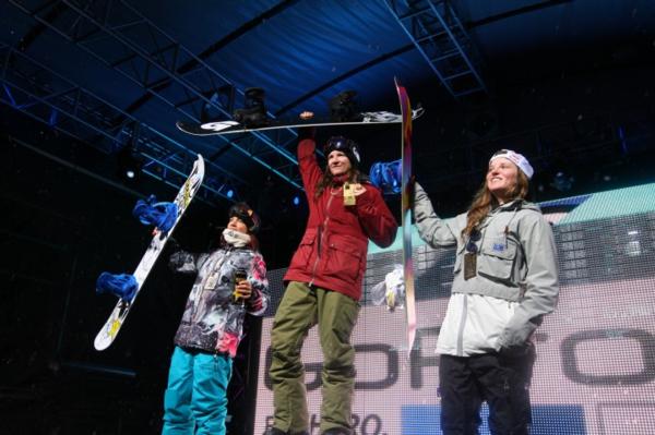 Women's Halfpipe Podium Aspen X Games