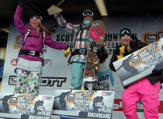 Freeride WorldTour 10 Fieberbrunn ladies podium