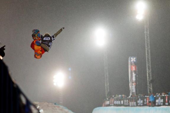 Kjersti Oestgaard Buaas in womens 2011 X Games Europe SuperPipe