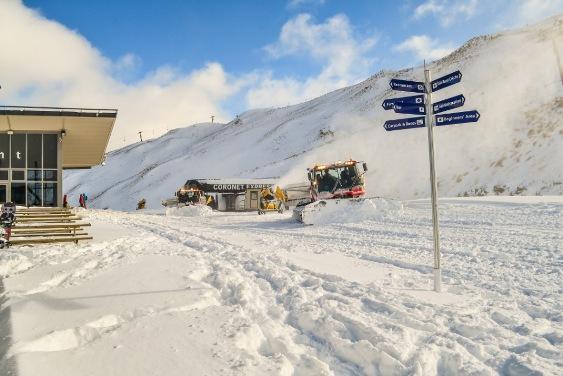 Coronet Peak Snow Groomers