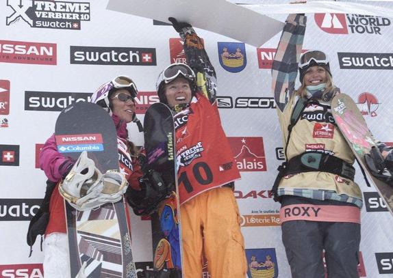 Freeride World Tour Verbier 2010 womens podium