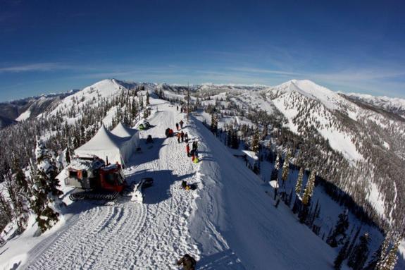 Overview of Red Bull Supernatural course in Nelson, British Columbia, Canada on February 2, 2010