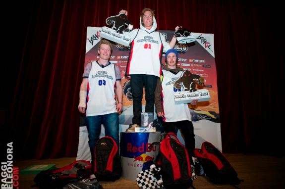 male podium at the 2011 World Rookie Finals