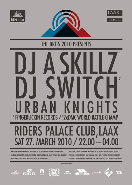 Brits 2010 party poster