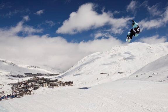 Jamie Anderson winner of the womens 2011 Europe Winter X Games Slopestyle Final