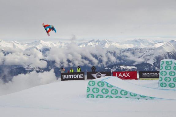 Sebastien Toutant in the mens slopestyle semi at BEO11