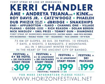 Horizon Festival Line Up 2014