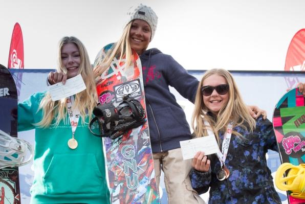 The Brits Halfpipe Women's Podium