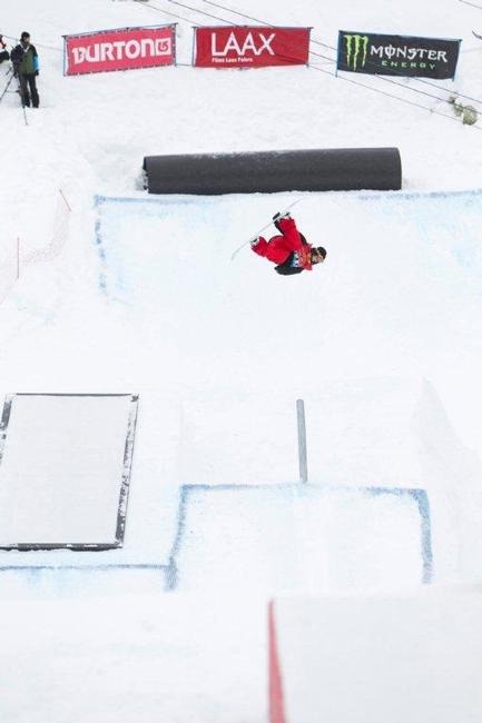 BEO10 Slopestyle semi finals. Rider Gjermund Braaten