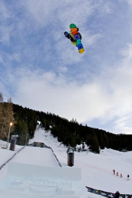 Mens Slopestyle qualification, Evolution 2011 Rider: Max Buri