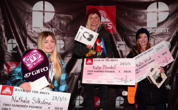 Women's SLopestyle Podium The Brits 2013