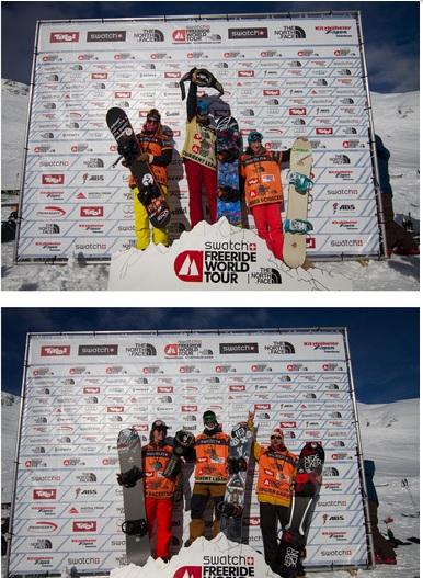 Freeride World Tour Kappl Podiums