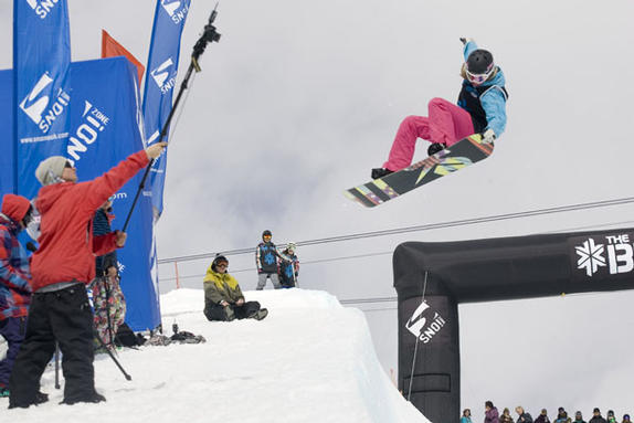 Kate Foster winner of the Brits 2010 female halfpipe