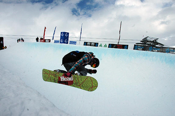 The Brits 2010 womens halfpipe, rider: Stefani Nurding