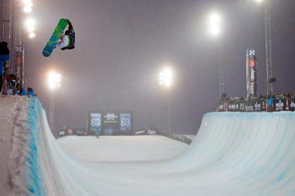 Hannah Teter in womens 2011 X Games Europe SuperPipe