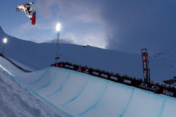 Christian Haller in the 2011 X-Games Europe Halfpipe finals