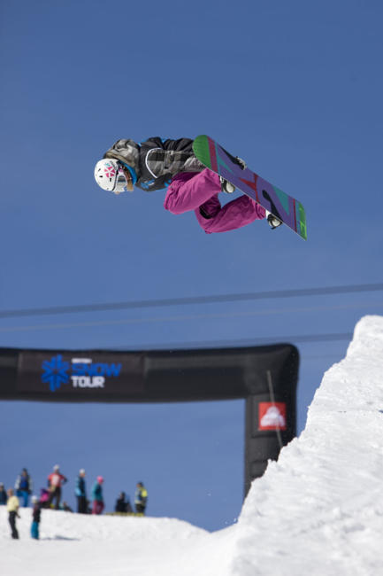 Brits 2011 womens halfpipe winner Kate Foster