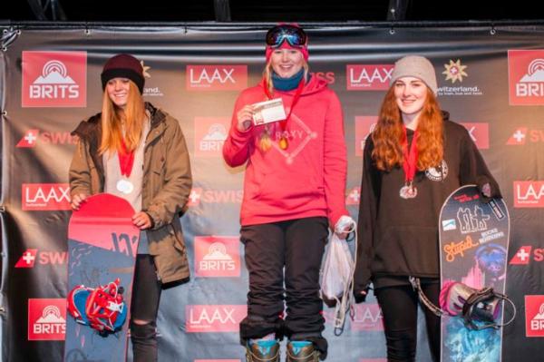 Women's Halfpipe Podium The Brits 2016