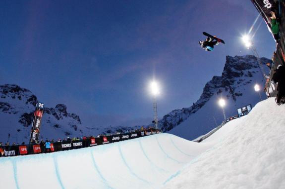 winner Louie Vito in the 2011 X-Games Europe Halfpipe finals