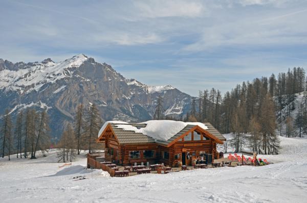 Restaurant at the top of the Les Pres Lift