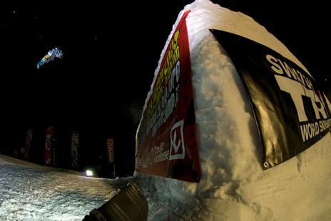 Rider Christian Haller in the Riverjump 09 in Livigno