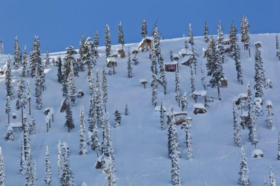 Overview of Red Bull Supernatural course in Nelson, British Columbia, Canada on February 2, 2010