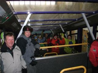 Leaving the Base Station at CairnGorm for the Ptarmigan.