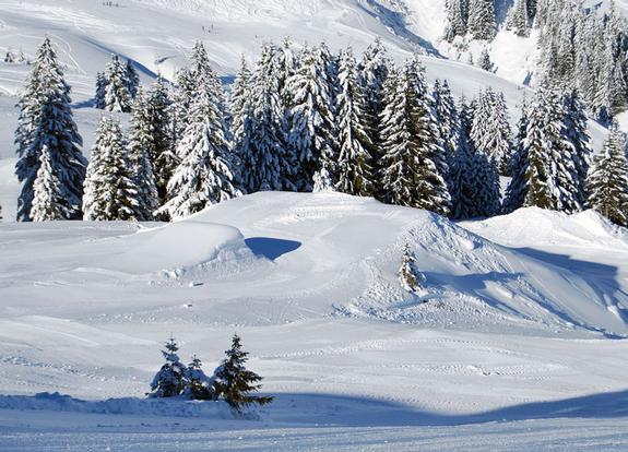 Les Crosets Terrain park kicker