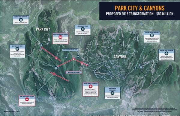 Park City 2015-16 improvements masterplan map