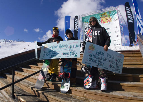 Men's Half Pipe Podium