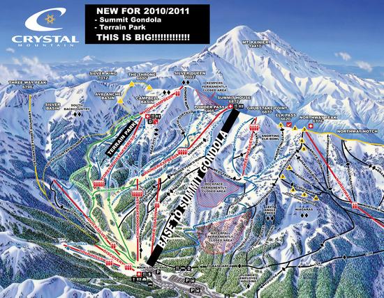 New gondola at Crystal Mountain for 2010/11 season