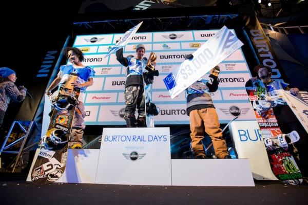 Burton Rail Days Podium