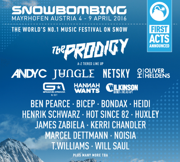 Snowbombing Lineup 2016