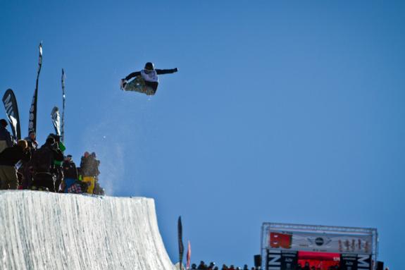 Burton NZ 2011 open halfpipe winner Kelly Clark