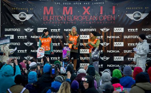 Burton Open 2012 Women's Podium