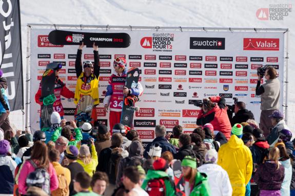 Men's Snowboard Podium Winners 2012