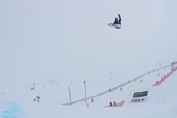 NZ Open 2010 Slopestyle finals, winner Christian Haller