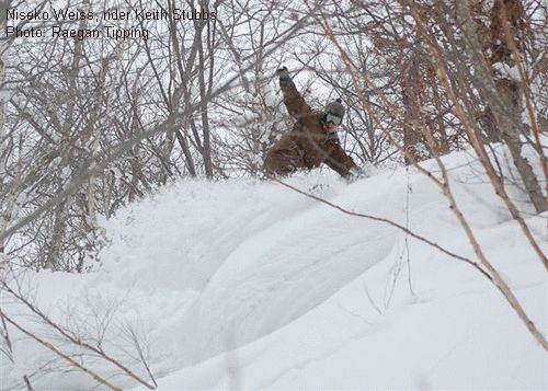 Niseko Weiss, rider Keith Stubbs