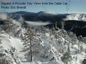 Squaw A Powder Day View from the Cable Car