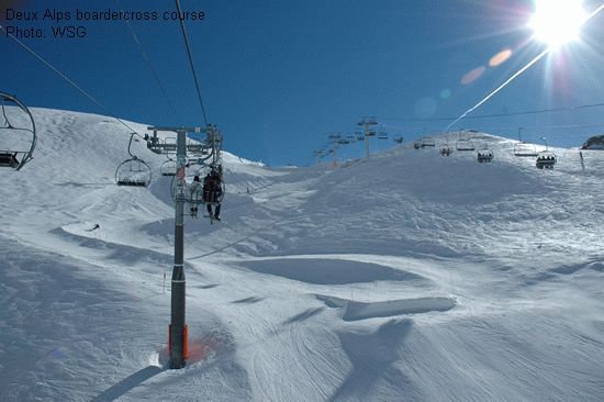 Deux Alps boardercross course