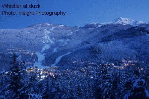 Whistler at dusk